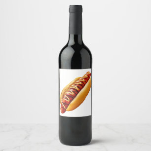 Rótulo De Garrafa De Cerveja Cachorro-quente do SlipperyJoe's com vibe de churr