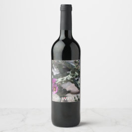 Rótulo De Garrafa De Cerveja Cacto Challa em flor