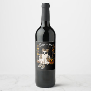 Rótulo De Garrafa De Cerveja Café de Abóbora Fantasma Boo JEE de Halloween