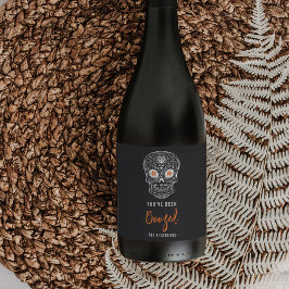 Rótulo De Garrafa De Cerveja Calavera Skull Você Foi Boozado Halloween