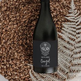Rótulo De Garrafa De Cerveja Calavera Skull Você Foi Boozado Halloween