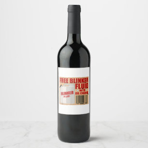 Rótulo De Garrafa De Cerveja Camisa de presente Fluid Idiot Gag para Cegas de C