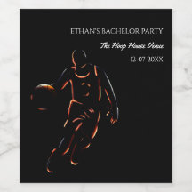 Campeão da festa de aniversário de basquete preto-