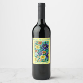 Rótulo De Garrafa De Cerveja Campos de Montanha de Verão  Vidro Aço Inox Wate