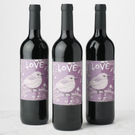 RÓTULO DE GARRAFA DE CERVEJA CANÇÃO DE AMOR