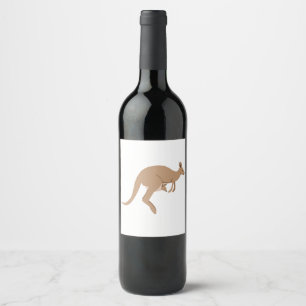 Rótulo De Garrafa De Cerveja canguru australiano