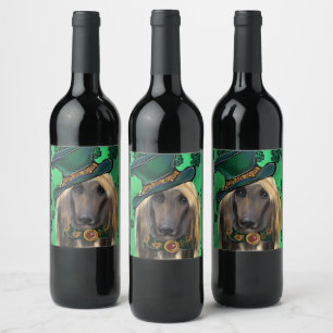 RÓTULO DE GARRAFA DE CERVEJA CÃO AFEGÃO