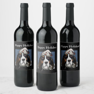 RÓTULO DE GARRAFA DE CERVEJA CÃO BASSET