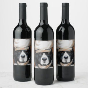 Rótulo De Garrafa De Cerveja Cão Terra Nova