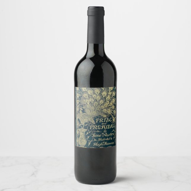 Rótulo De Garrafa De Cerveja capa de Orgulho e Preconceito (Frente)