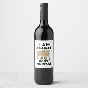 Rótulo De Garrafa De Cerveja Caprinos - Eu Sou 2 Caprinos No Passado Normal