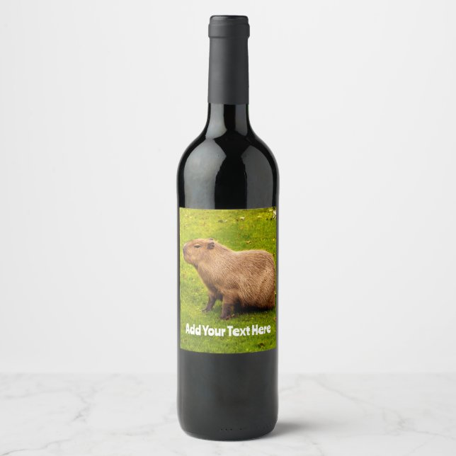 Rótulo De Garrafa De Cerveja Capybara (Frente)