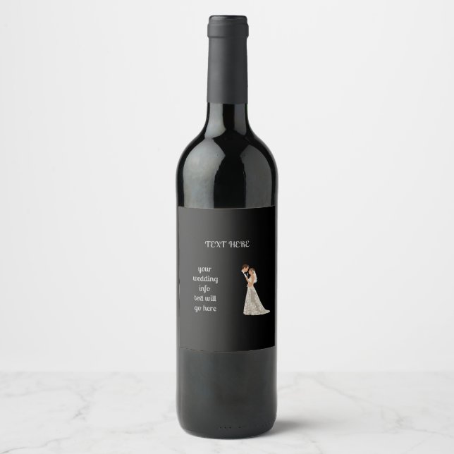 Rótulo De Garrafa De Cerveja Cartão de data de salvamento plano (Frente)