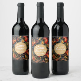 Rótulo De Garrafa De Cerveja Casa Nuova Nova Pintura Doméstica Rosemaling 2 de