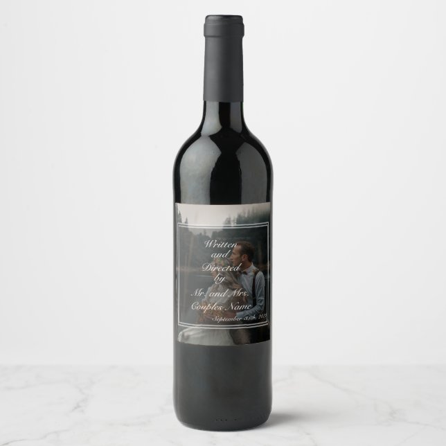 Rótulo De Garrafa De Cerveja Casais de casamento presentes (Frente)