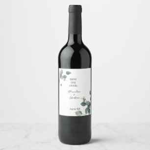 Rótulo De Garrafa De Cerveja Casais de Chá de panela Eucalyptus Greenery