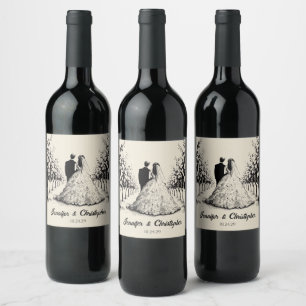 Rótulo De Garrafa De Cerveja Casal de Vinhedos