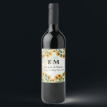 Rótulo De Garrafa De Cerveja Casamento Azul Dusty SFLOWERS de Orçamento<br><div class="desc">Parte de uma coleção maior</div>