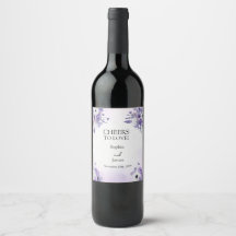 Casamento com aquarela roxa elegante