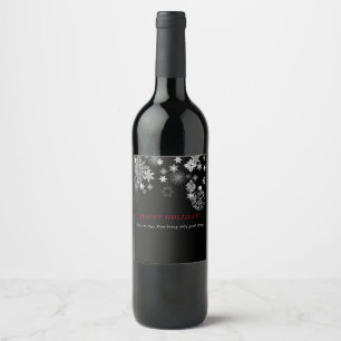 Rótulo De Garrafa De Cerveja Casamento com rótulo de vinho branco preto, Natal,