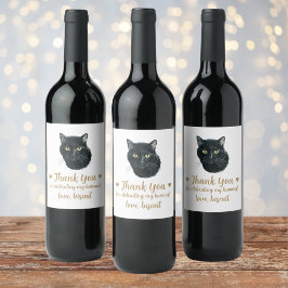 Rótulo De Garrafa De Cerveja Casamento de Gato Personalizado