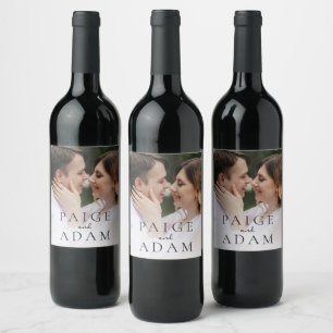 Rótulo De Garrafa De Cerveja Casamento Editorial de Foto Moderno