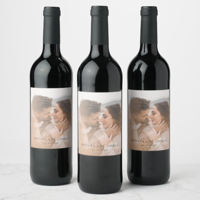 Rótulo De Garrafa De Cerveja Casamento Fotográfico Moderno (Garrafas)