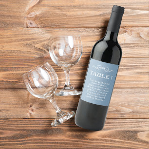 Rótulo De Garrafa De Cerveja Casamento Ilustrado Azul Desenhado à Mão Espanhola