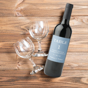 Rótulo De Garrafa De Cerveja Casamento Ilustrado Azul Desenhado à Mão Espanhola