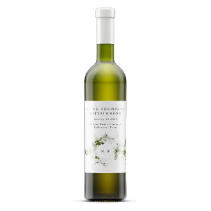 Rótulo De Garrafa De Cerveja Casamento Moderno de Micro Eucalyptus Wreath Monog
