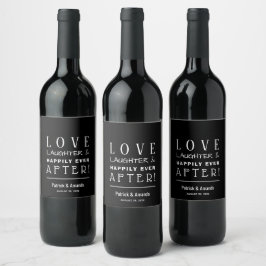 Rótulo De Garrafa De Cerveja Casamento Negro de Amor e Raios