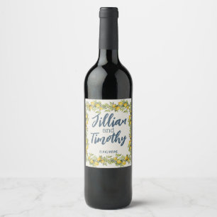 Rótulo De Garrafa De Cerveja Casamento Pensado Italiano Amalfi