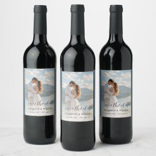 Rótulo De Garrafa De Cerveja Casamento personalizado com bolinhas douradas e az
