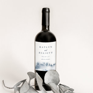 Rótulo De Garrafa De Cerveja Casamento personalizado   Snowbound