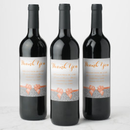 Rótulo De Garrafa De Cerveja Casamento Romântico de Arcos de Coral e Lixo
