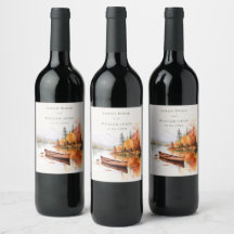 Casamento romântico do lago e do barco