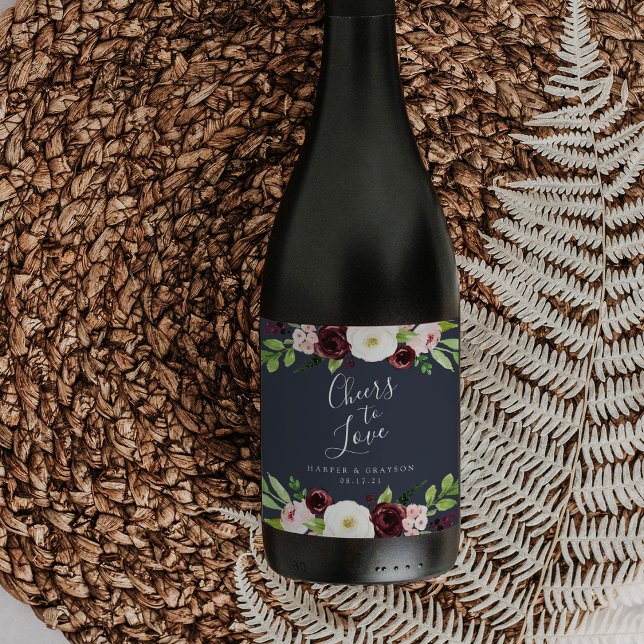 Rótulo De Garrafa De Cerveja Casamento "Saúde ao Amor" (Criador carregado)