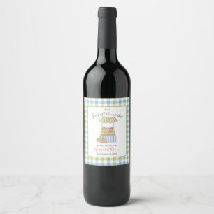 Rótulo De Garrafa De Cerveja Casamento Vintage fora do mercado: verde & azul