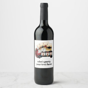 Rótulo De Garrafa De Cerveja casino, pôquer, adulto, vinho, rótulo do vinho, 