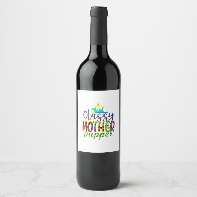 Rótulo De Garrafa De Cerveja Cat Art Classy Madre Ptop (Frente)