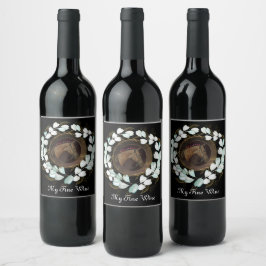 Rótulo De Garrafa De Cerveja Cavalo, Mana Floral, Rótulo de Bebida Laurel