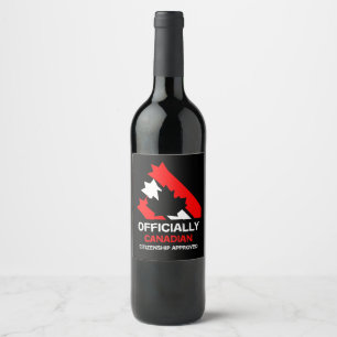 Rótulo De Garrafa De Cerveja Celebração da Cidadania Canadense