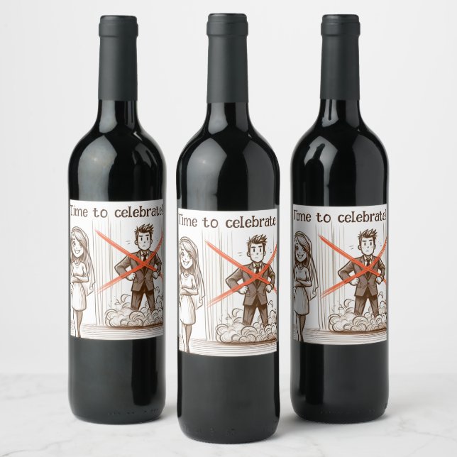 Rótulo De Garrafa De Cerveja Celebração do divórcio (Garrafas)