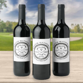 Rótulo De Garrafa De Cerveja Celebração Personalizada de Buraco em Um de Golfe