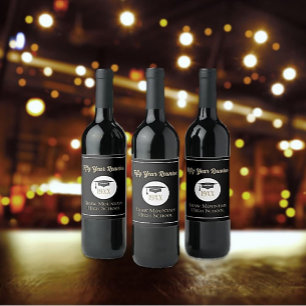 Rótulo De Garrafa De Cerveja Celebrar! Qualquer ano de rótulo de vinho da Class