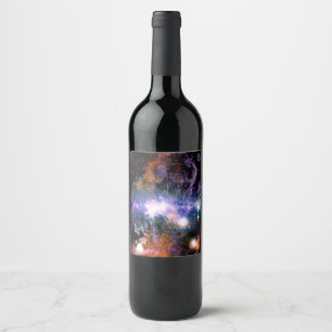 Rótulo De Garrafa De Cerveja Centro Galáctico da Via Látea Galaxy X-Ray Hubble