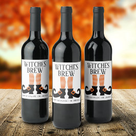Rótulo De Garrafa De Cerveja Cerveja de Bruxas de Halloween Personalizada