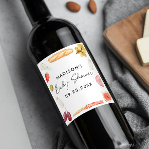 Rótulo De Garrafa De Cerveja Chá de Bebê Charcuterie Boards e Garrafas