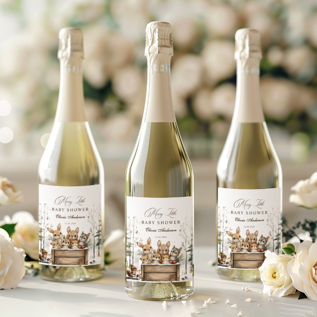 Rótulo De Garrafa De Cerveja Chá de fraldas de Animais da Floresta Ocidental (Criador carregado)