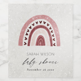 RÓTULO DE GARRAFA DE CERVEJA CHÁ DE FRALDAS DE CORAÇÃO DE COR BRUTA DE PINCO BR